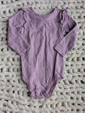 Lilac Sleeveless Baby Romper